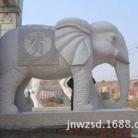 云南1米高石象厂家 云南1米高汉白玉石料大象图片大全