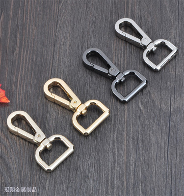 箱包五金配件 廠家直銷 各種規格顏色 鋅合金方尾板扣 狗扣 鈎扣