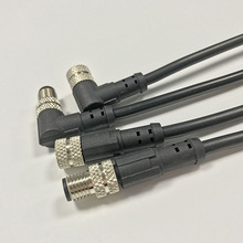 連接器廠家供應M8防水航空插頭通訊可靠的傳感器公母頭3芯4T帶線
