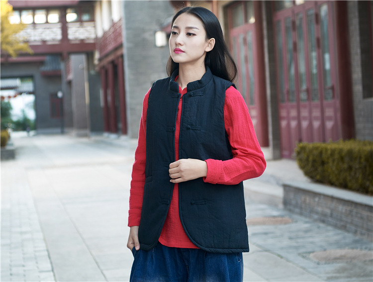 Gilet femme NIAN BAIXIU SPINNING en Chanvre - Ref 3316222 Image 50