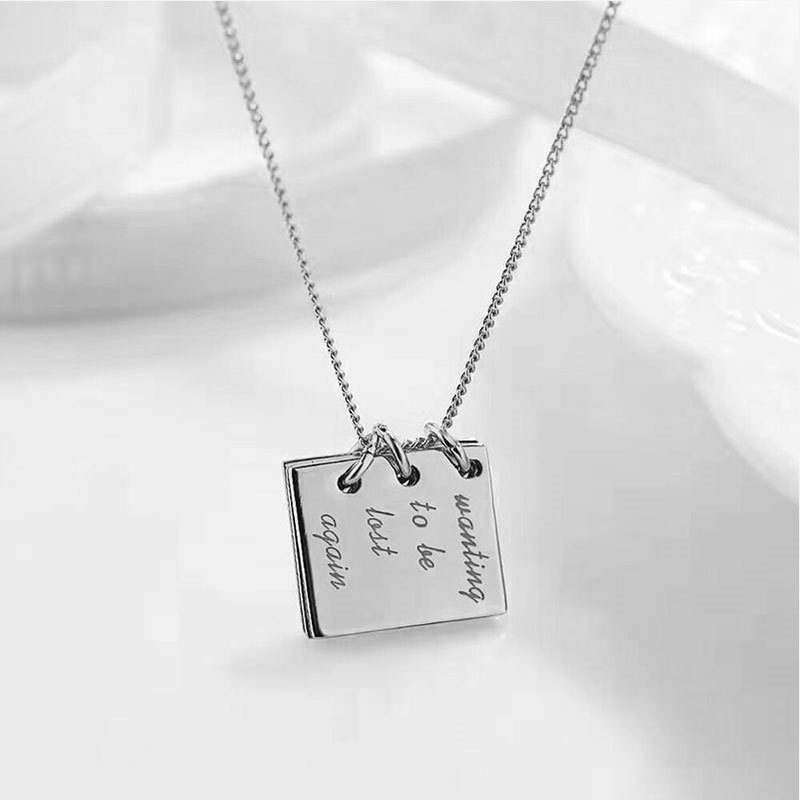 New Fashion Lettering Pendant Necklace Jewelry display picture 3