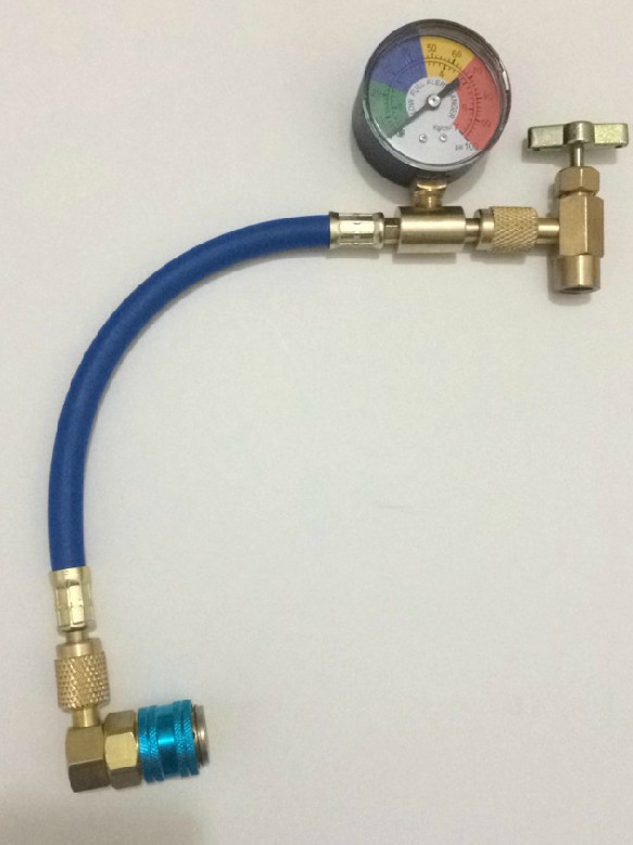 R134A R12 汽车空调制冷剂检测补充管 加注工具 接头开瓶器可拆换