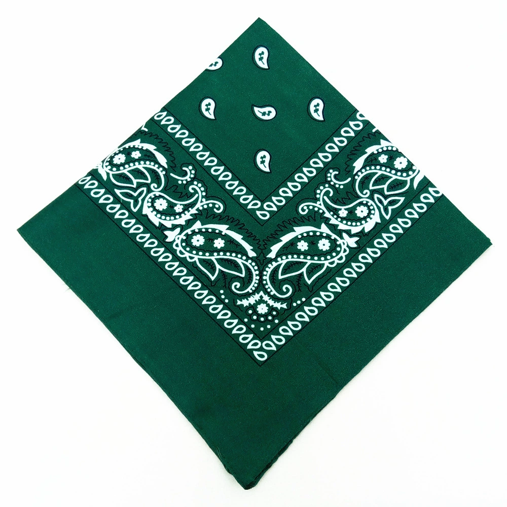 Headscarf, polyester 55 cm, paisley vortex print, one size (multi-color)