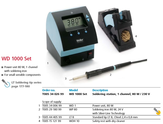 美国威乐(WELLER) LT系列 T0054448100 LTO 烙铁咀烙铁头0.8mm