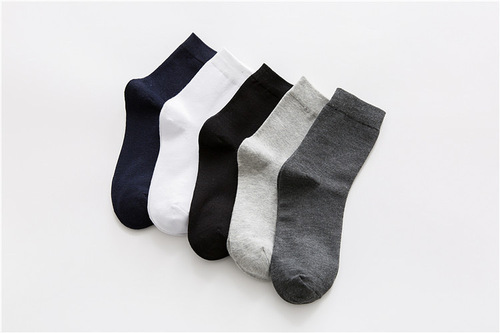 Socks Wholesale Versatile Business Solid Color Men's Casual Cotton Socks Cotton Men's Socks Four Seasons Socks Wholesale