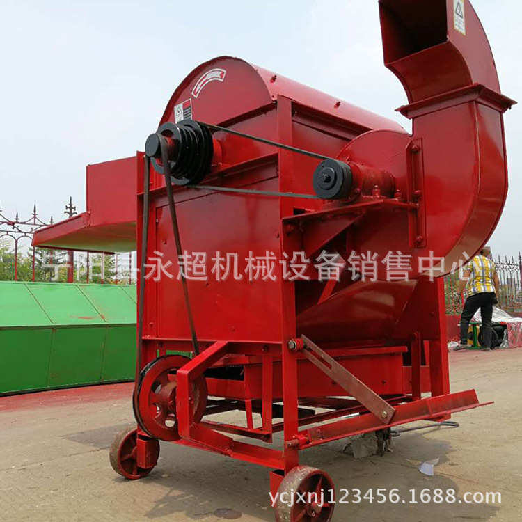 新款75型稻麦脱粒机水稻小麦打场机高粱谷子脱粒机电柴两用脱粒机