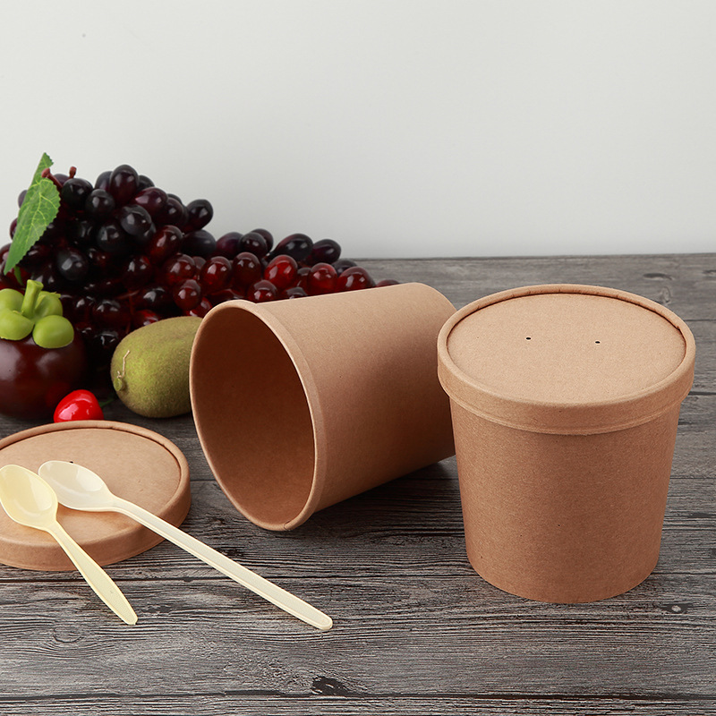 16安牛皮纸汤杯