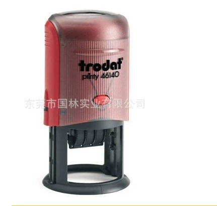 Zodaply Seal 46145 Light Return Ink Seal (Black) Text + Date Seal Diameter 45mm Package Engraved