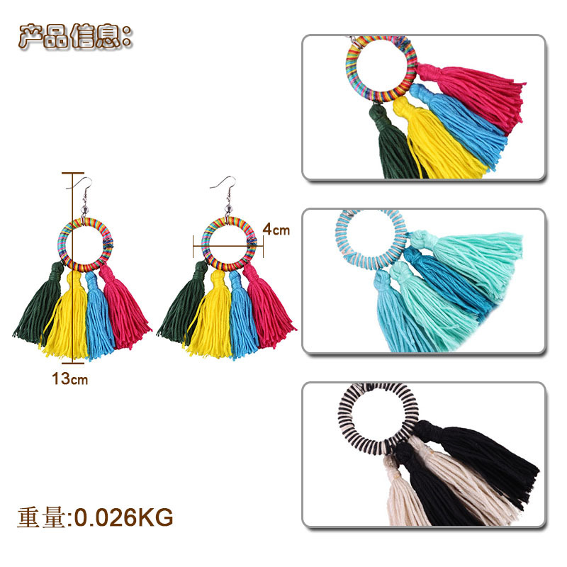 Korea style alloy hand made earring (Color 3)NHJQ9188-Color 3