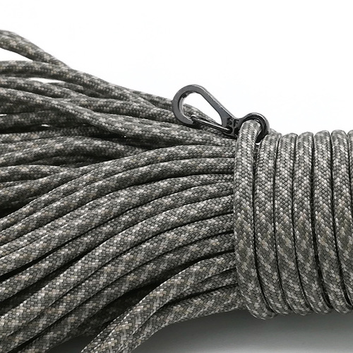 Metal mini buckle spring hanging buckle quick hanging parachute rope buckle key ring hook accessories outdoor EDC tactical equipment