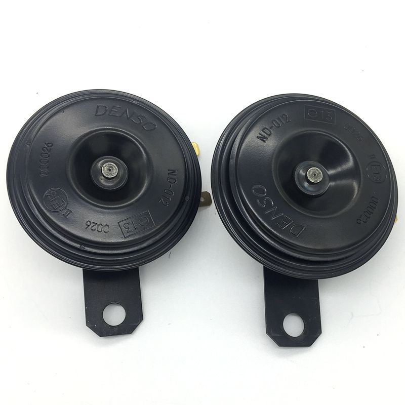 印尼原装电装喇叭DENSO防水盆型喇叭双插高低音8640有防伪查询