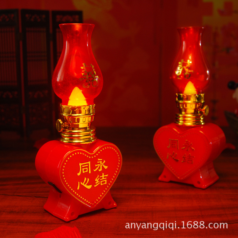 结婚蜡烛灯 婚房创意用品LED电子蜡烛灯电子蜡烛洞房花烛|ru