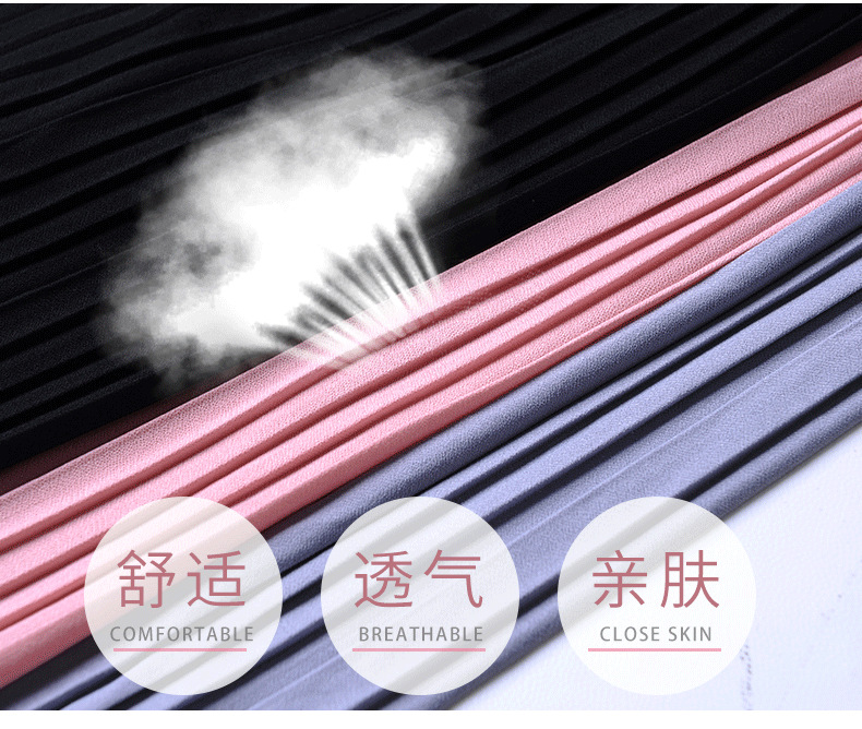 加模特蕾丝百褶阔腿裤_06