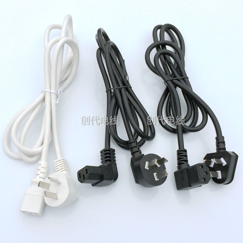 三芯国标电源延长线  3孔电脑主机电源线  电水壶品字头ac插头线