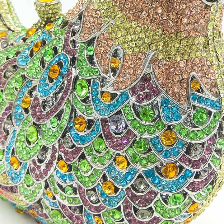 Bolso De Mujer De Moda Nuevo Bolso De Cena De Moda Bolso De Embrague De Diamantes De Pájaro Bolso De Noche De Fiesta Bolso De Banquete De Diamantes De Imitación display picture 9