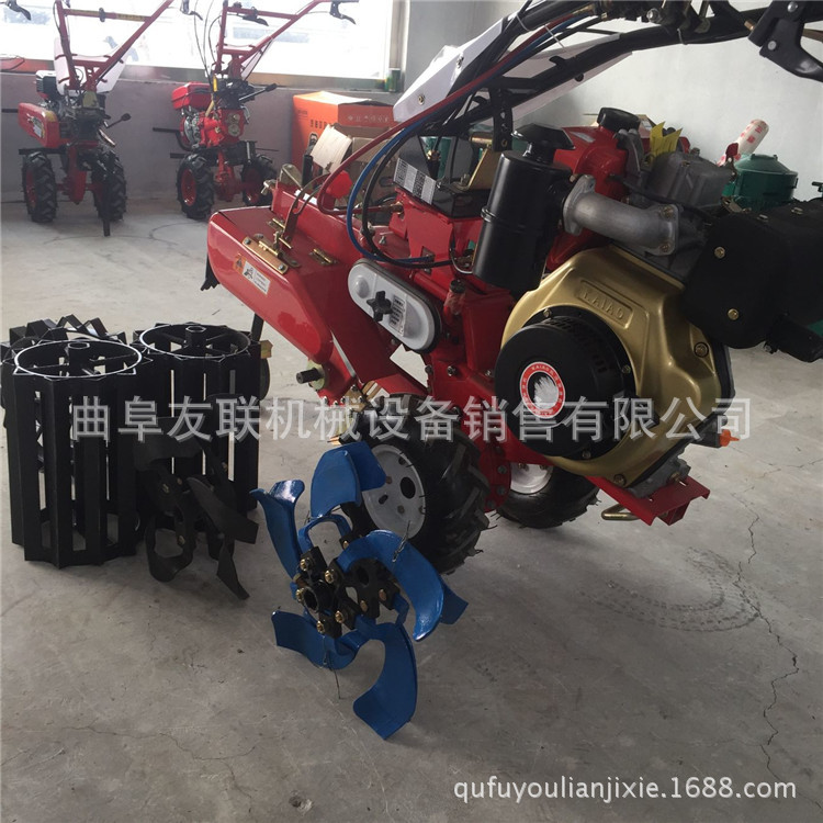 友联农用机械小型开沟机 高效率苗圃除草微耕机 多用途开沟机67