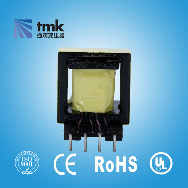 EF20立式4+4脚骨架底部双层加高过安规电源变压器