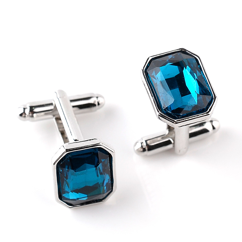 Glaskristall Manschettenknöpfe Für Herren Bunte Hemd Accessoires_voghion.com