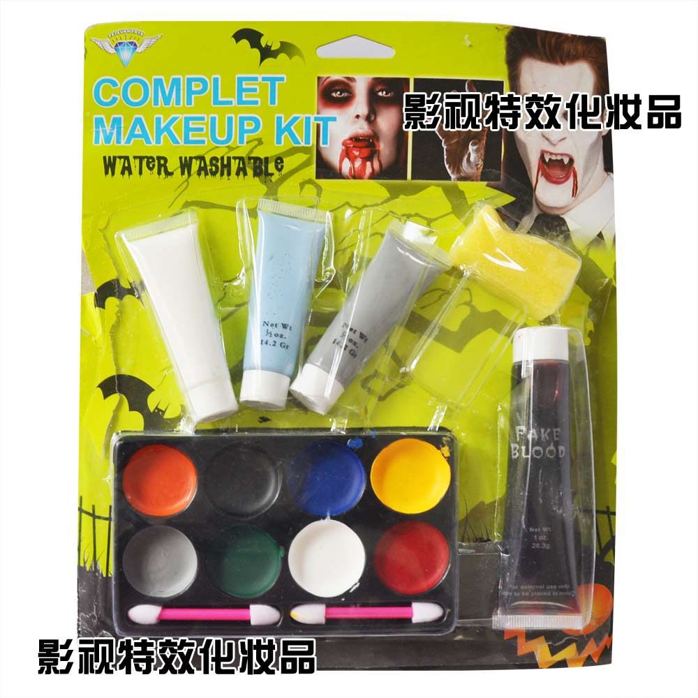 Halloween decorate Cosmetics Face Oil suit Pigment Halloween party clown Makeup Coloured drawing prop Scar