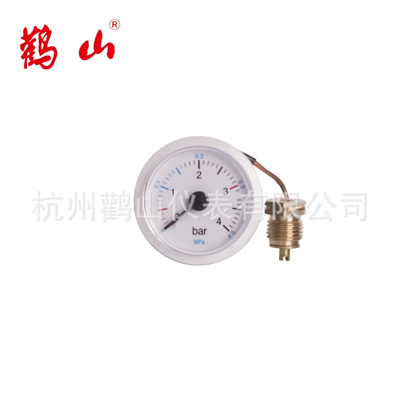 Настенная печь, капиллярный манометр, манометр давления воды, 37 мм, универсальный парометр для подогрева пола, манометр Dangshan, можно настроить