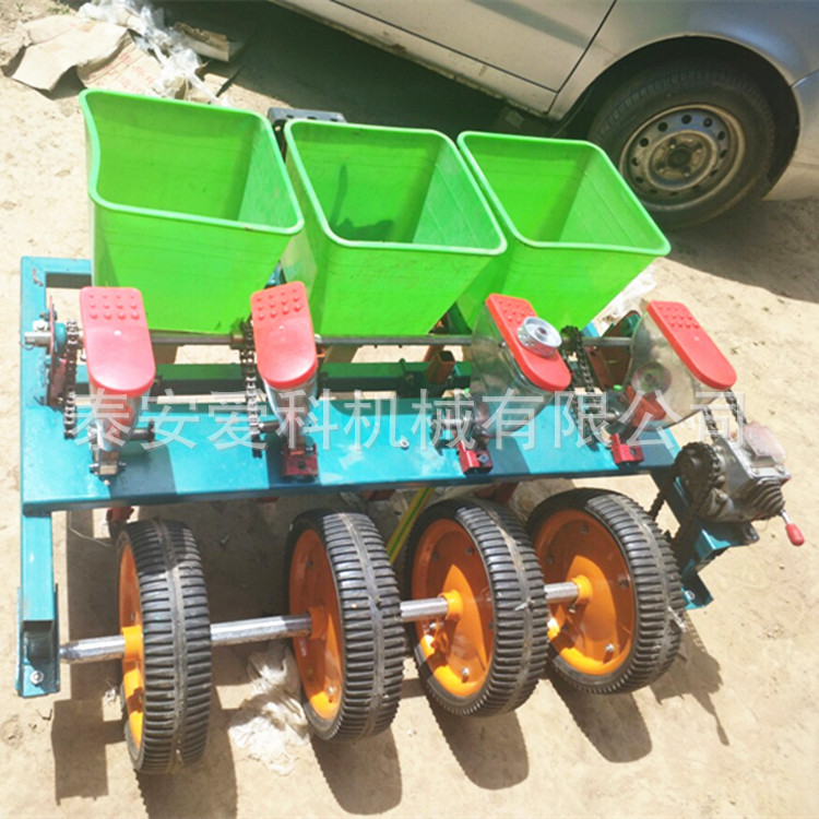 河北中药材播种机 手扶车带 谷子精播机 蔬菜籽穴播机