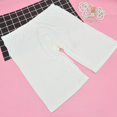 Summer Anti-See-through Modal Women's Underwear Briefs Lace Edge Mid-Waist Comfortable Thin Safety Pants Boxer Shorts 