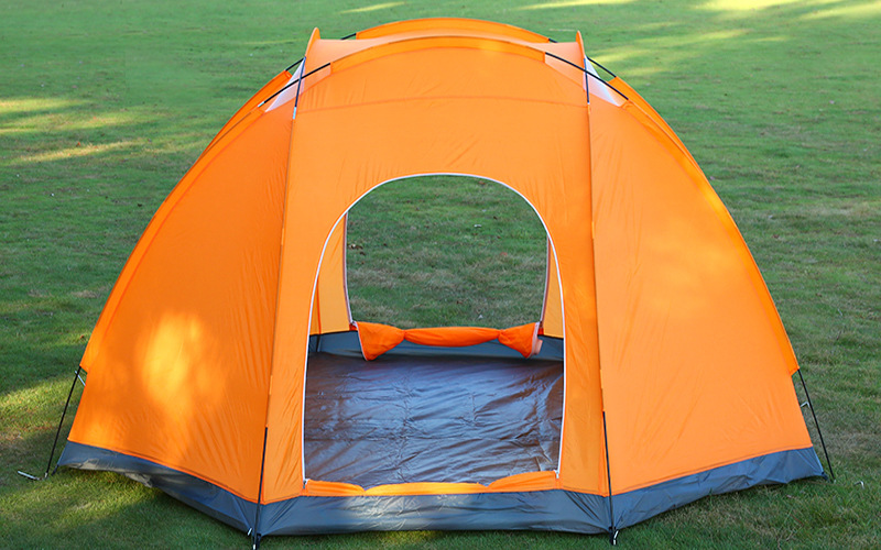 Outdoor 5-8 people multi-person tent park large double-layer double-door mountaineering tourism camping rainproof large tent