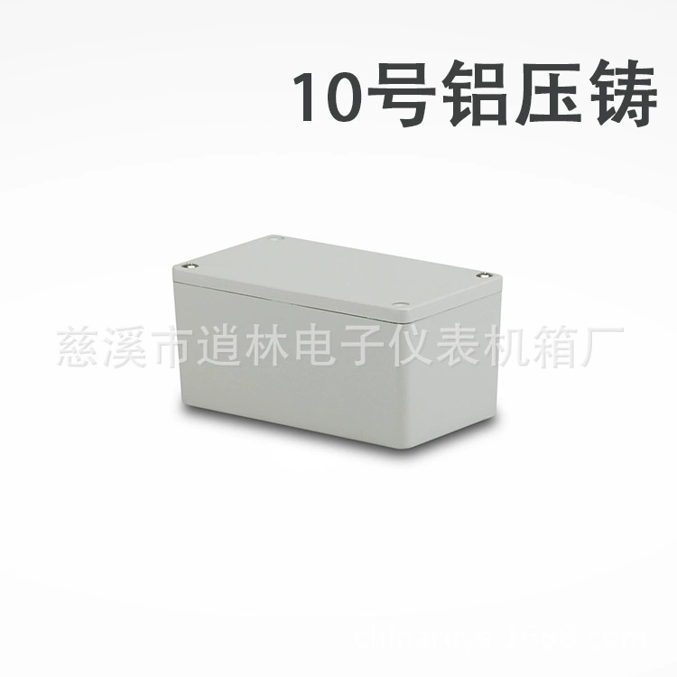 Литой под давлением алюминиевый корпус, металлическая распределительная коробка, герметичная коллекционная алюминиевая водонепроницаемая коробка No 10: 56*65*115