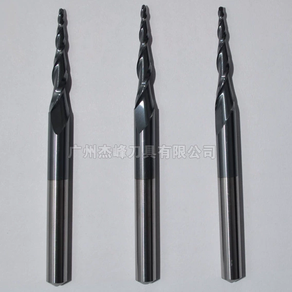 AA Class R0.75*30H*6D*75L*2F coating tapered ball head milling cutter super particle tungsten steel oblique ball milling cutter
