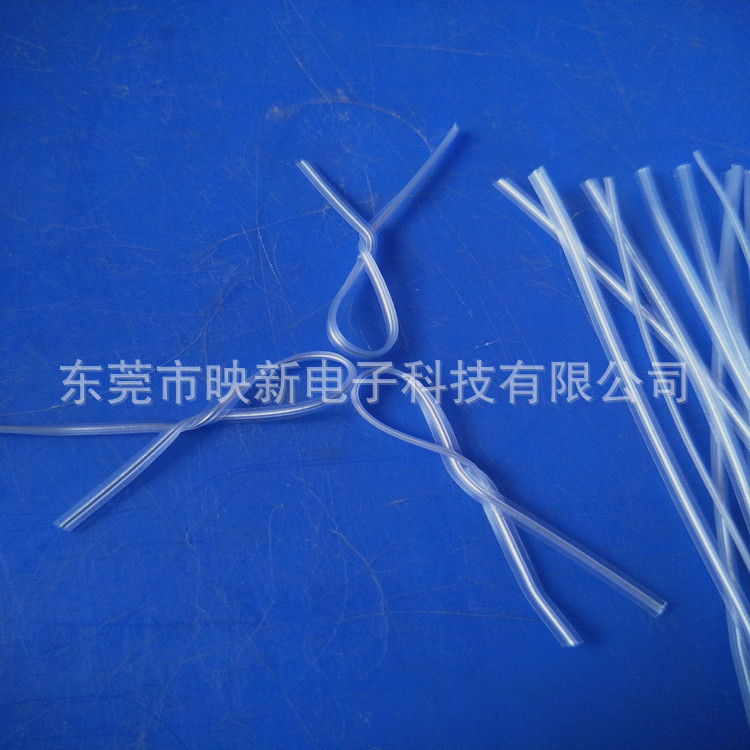 供应包胶透明 pe扎线  铁芯扎带扁形绑线 纸盒定位  饰品固位扎丝