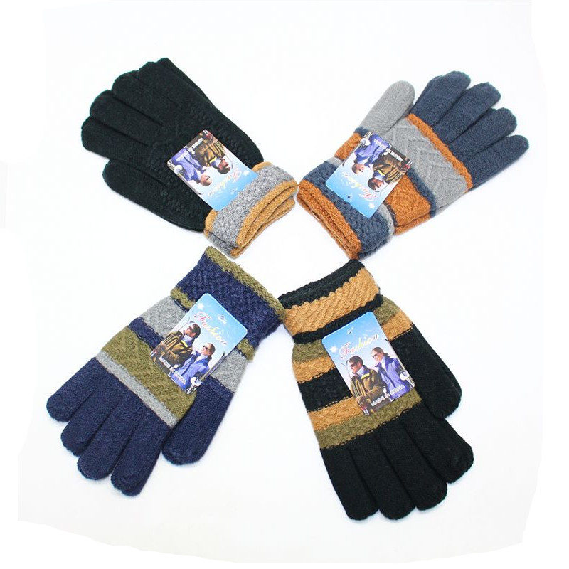 winter keep warm knitted gloves for students
