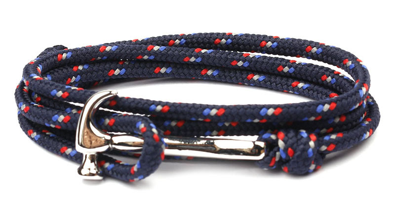 10g Weight Bracelets Classification Alloy, rope Chain Material 1 Piece Quantity Holiday, Daily, Street Occasion Alloy, rope Material Shark Pattern Men's Gender Layered Design Casual, Simple Style Style Casual Simple Style Shark Alloy Rope Layered Men's Bracelets Men's Chain Bracelets 23