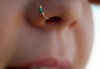 Turquoise nose piercing, physiological lip piercing, Aliexpress