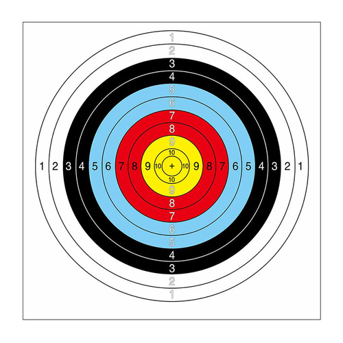 Archery Equipment Target Paper Dart Target Paper Full Ring Half Ring Practice Target Paper Hot Sale Supports Wholesale Shipping