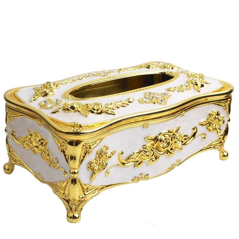 Декоративная tissue box европейский стиль, держатель салфетницы из цинк-сплава, несколько цветов