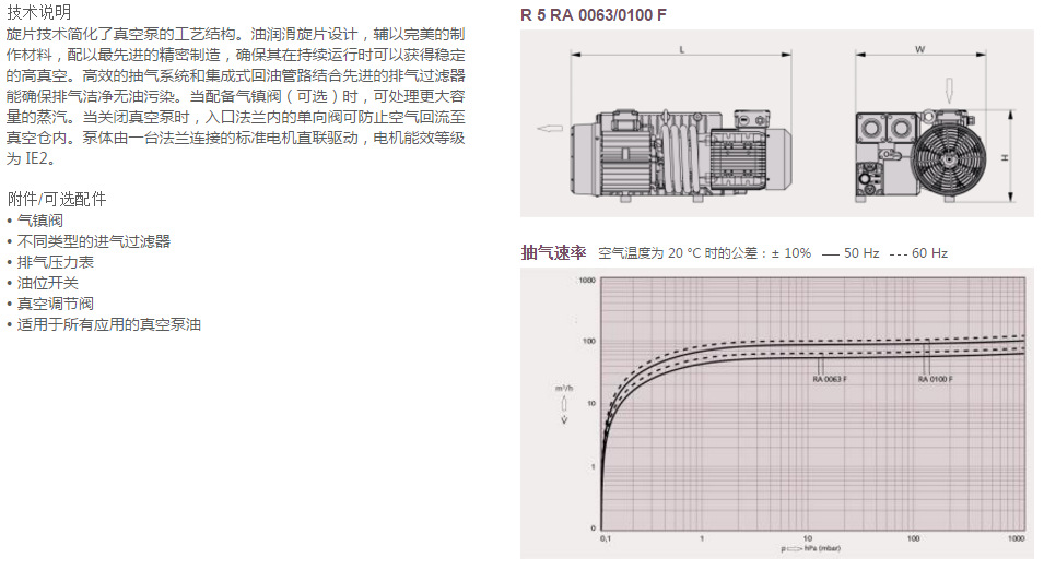 普旭江门真空泵RA0040的图片