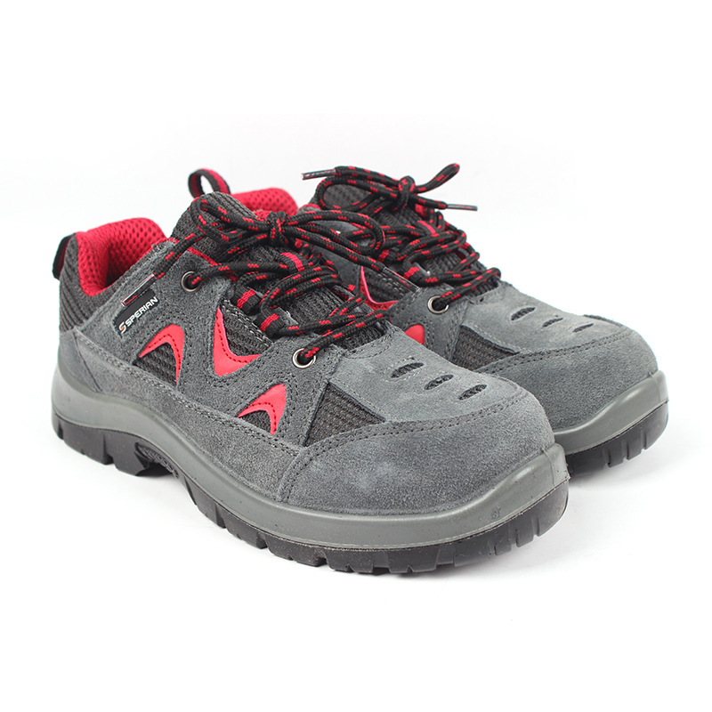 广州批发霍尼韦尔2010513翻毛皮网布低帮防滑电绝缘鞋防砸鞋