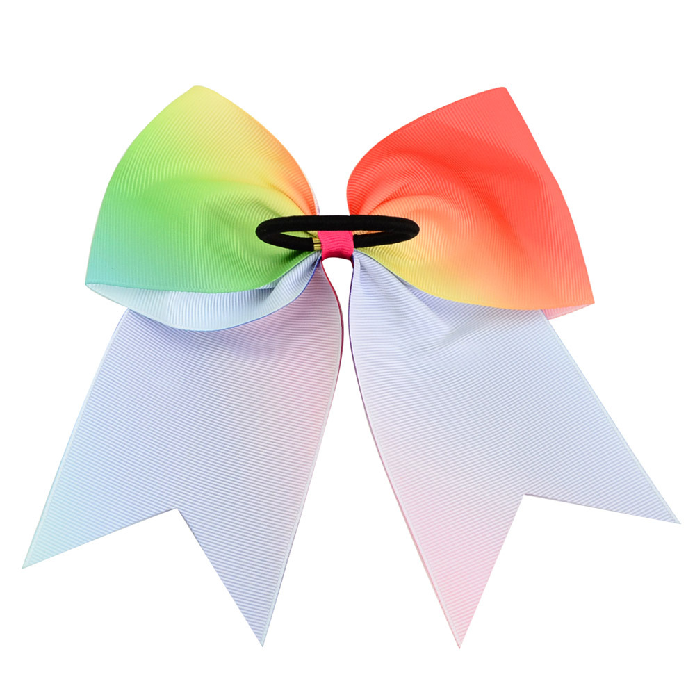 Korean Fashion Rainbow Colorful Bow Hair Clip Set display picture 3