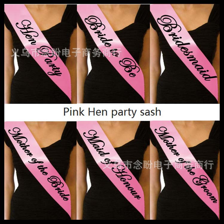 Single party strap ritual belt bride strap belt single -layer pink…