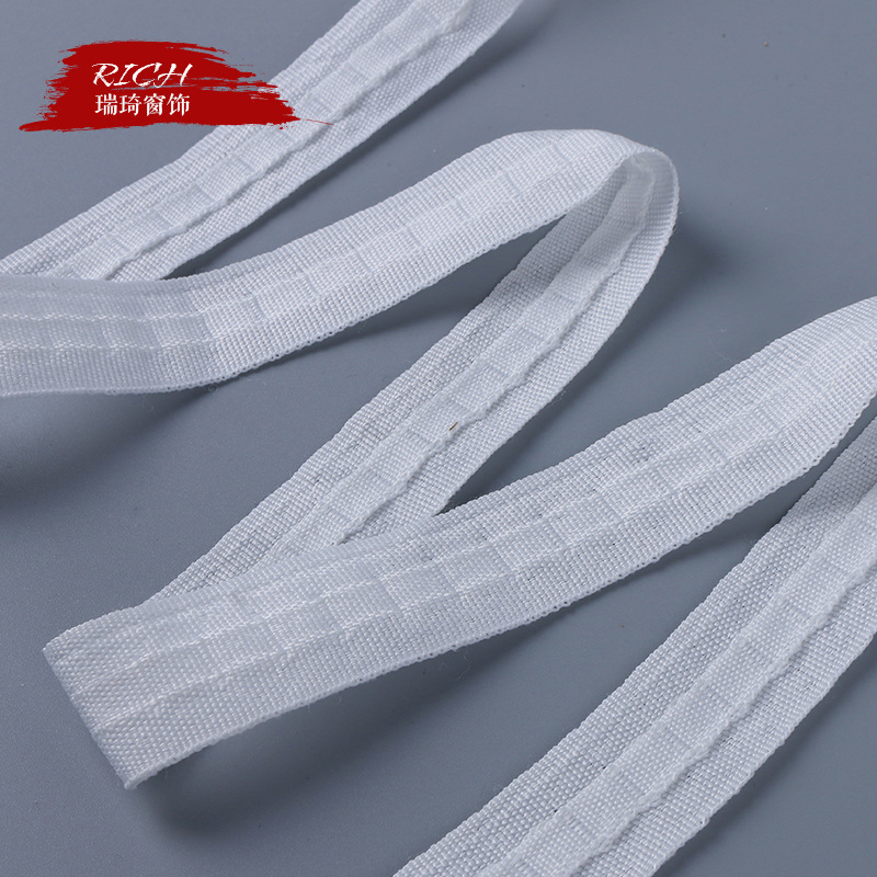 打皺簾頭遮光布2線抽帶（80米）配合窗簾簾頭帶使用 窗簾抽帶現貨