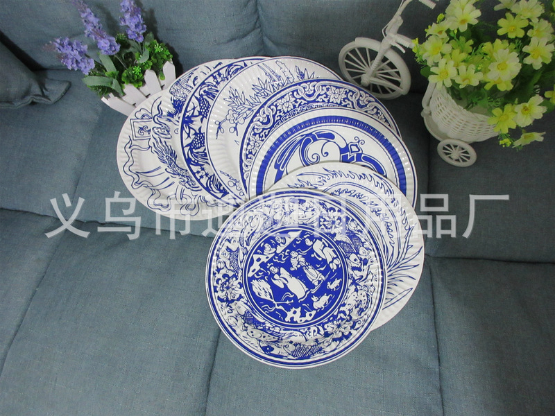 Manufacturer Special Supply Blue and White Porcelain Disposable Paper Plates Paper Plates Food Grade Can Be Customized Manufacturer Special Supply Blue and White Porcelain Disposable Paper Plates Paper Plates Food Grade Can Be Customized