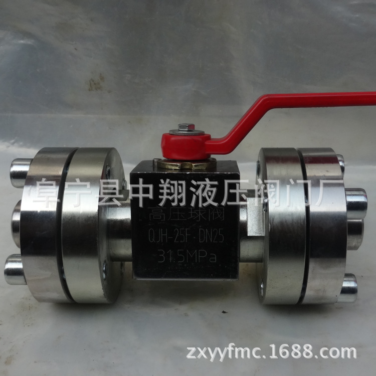 304/316方法兰高压球阀 QJH-10F-100F1活动式板式液压球阀