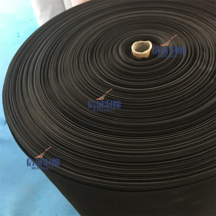 现货供应 2mm黑色硬质eva卷料 2mm黑色高弹性eva卷料 防震棉材料