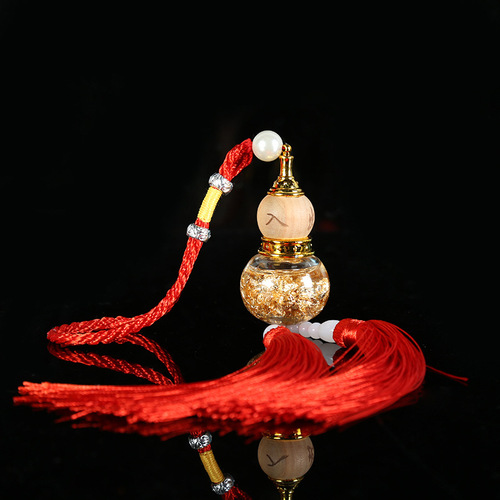 Creative gold foil gourd crystal car pendant insurance company car accessories gifts dropshipping
