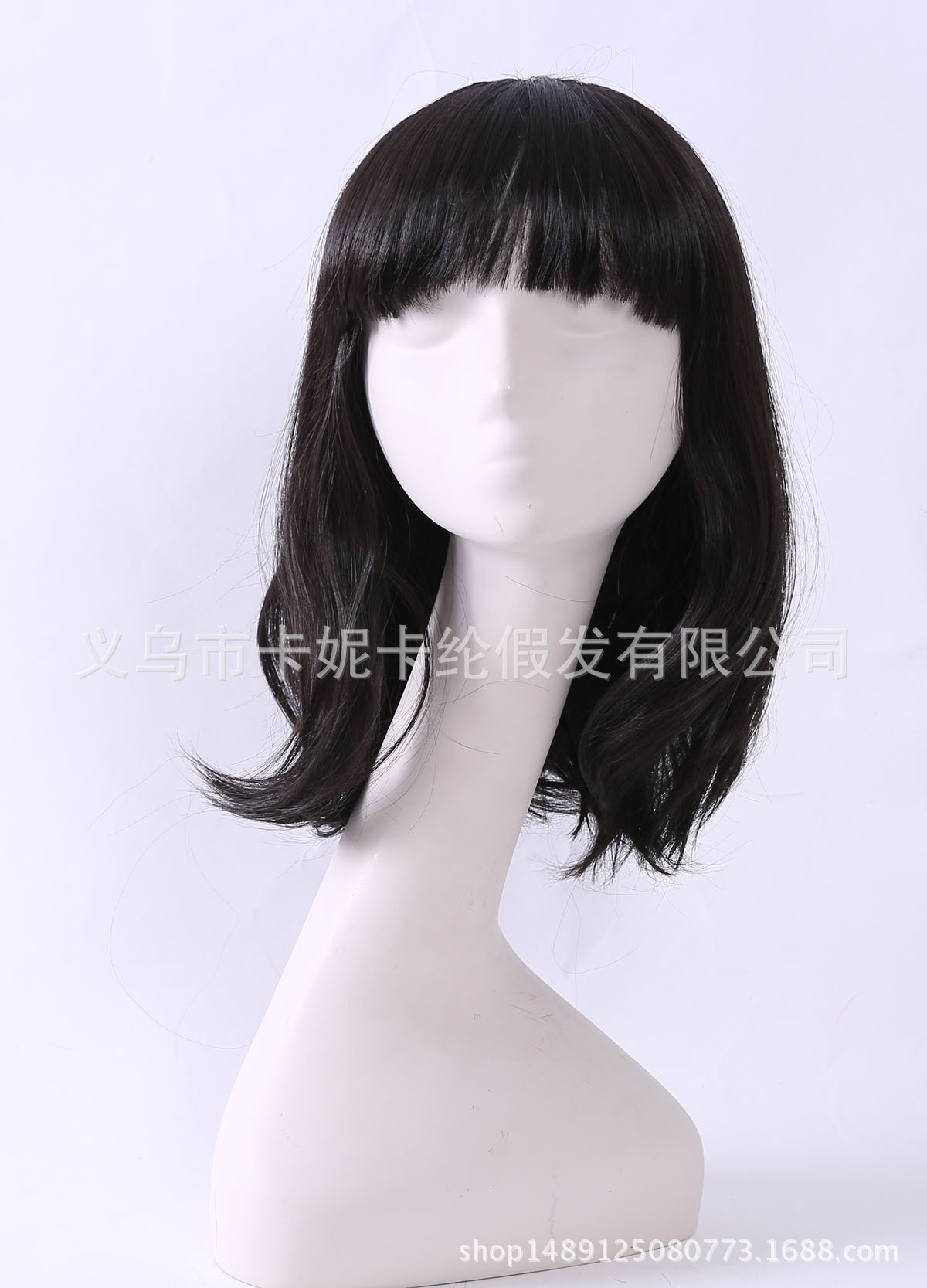 Peruca de moda popular, pelucas rectas, pelucas de cuero cabelludo, pelucas