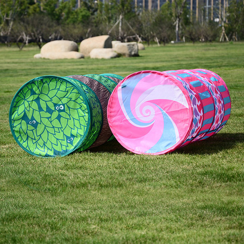 Children's Outdoor Game House Tunnel Tent Conveniently Foldable Toy Printed Crawling Lane Source Factory