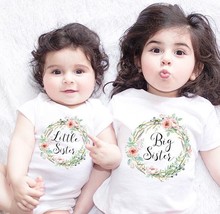 新款夏季姐妹花童装女童T恤短袖宝宝婴儿哈衣速卖通ebay亚马逊款