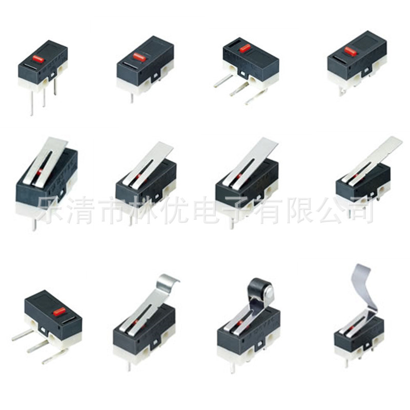 Manufactor Direct selling mouse Fretting switch KW11 series The micro switch KW7-9 customized Various length Handle