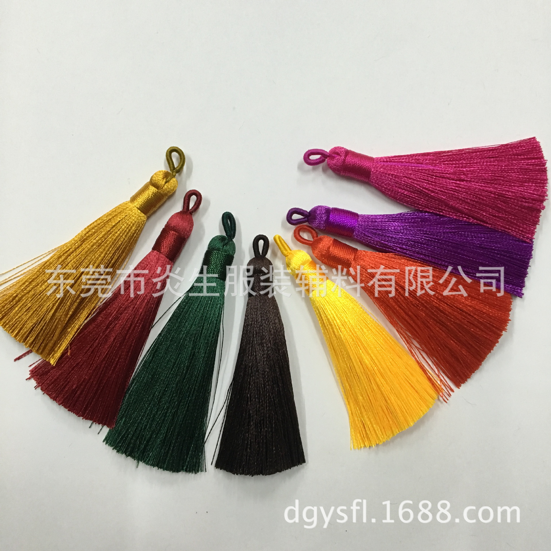 供应垂直包包耳环流苏 1cm拉圈款流苏