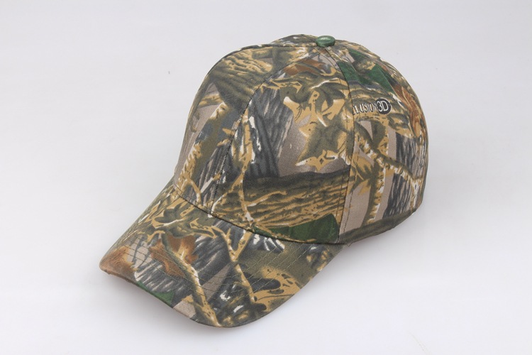 Outdoor Sun Protection Quick Drying Hat With Jungle Leaves Men's And Women's Camouflage Fashionable Baseball Cap_voghion.com